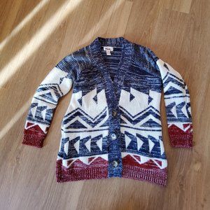 3 button sweater